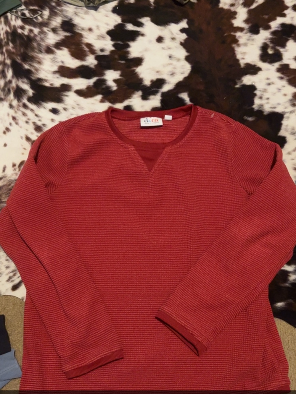 Cozy Crewneck Sweater in Brick Red by elena